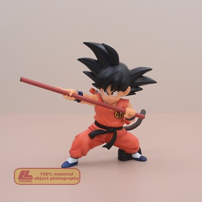 #ad Anime Dragon Ball Z Super Child Kid Son Goku Cute Stick Figure Statue Toy Gift $25.99