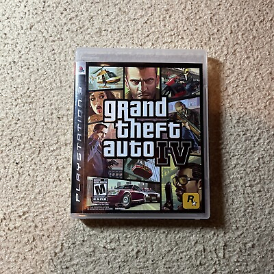 #ad Grand Theft Auto IV GTA 4 Sony PlayStation 3 2008 PS3 Complete w map CIB C $20.00