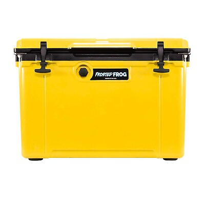 #ad #ad Made in USA Frosted Frog 54 Quart Yellow amp; Black Injection Molded Cooler $199.99