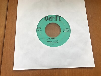 #ad Ritchie Valens vintage 45 record La Bamba and Donna Del Fi 1958 $9.50
