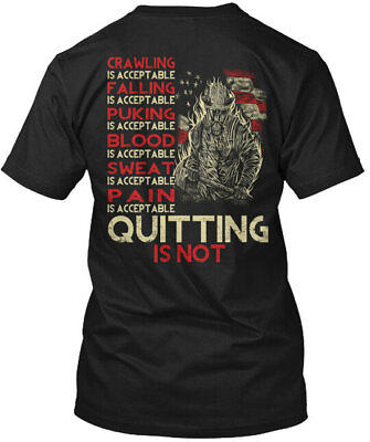 #ad Firefighters quitting Firefighter Crawiling Os T Shirt Made in USA Size S to 5XL $21.59