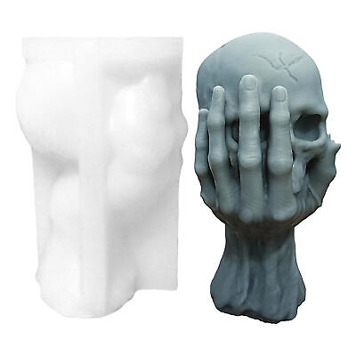 #ad Halloween Creative 3D Skull Mold Handmade DIY Silicone Casting Craft Mold $12.46
