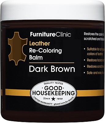 #ad FurnitureClinic Leather Re Coloring Balm Non Toxic Leather Dark Brown $18.99