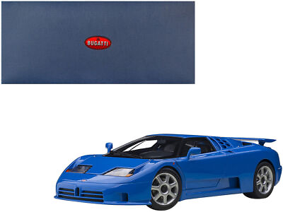 #ad Bugatti Eb110 Ss Super Sport French Racing Blue With Silver Wheels 1 18 Model C $299.29
