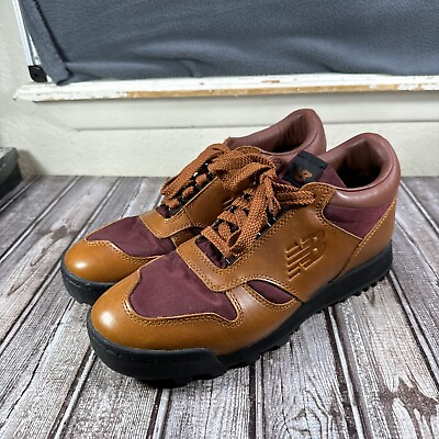 #ad NEW BALANCE Rainier Low Size 10.5 Brown Leather Textile Men Hiker Shoe $39.99