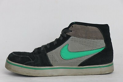 #ad Nike Ruckus Mid Jr Boy Kids Sneakers Black Stadium Green Medium Grey Boys Size 5 $50.00