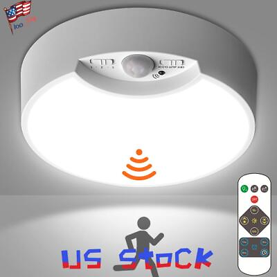 #ad LED Ceiling Light PIR Motion Sensor Dimmable Battery Bathroom Kitchen Hallway US $31.99