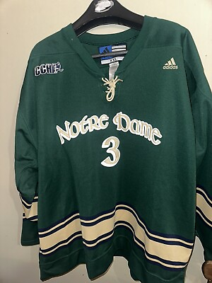 #ad Notre Dame Hockey Jersey . Adidas Game Worn Jersey Size XXl Goalie $359.99