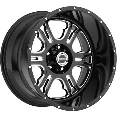 #ad Vision Rage 397 20x12 Black and Silver Aluminum Wheel Rim 8x170 $229.99
