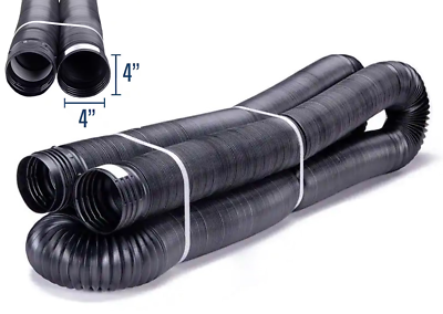 #ad 50 ft. Length Copolymer Solid Drain Pipe Black FLEX Drain 4 in. Dia. Flexible $41.25