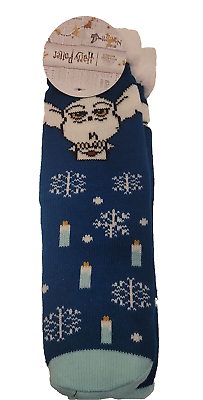 #ad Harry Potter Sherpa Lined Socks Non Slip Bottom 15quot; Adult OSFM Hedwig Christmas $10.49