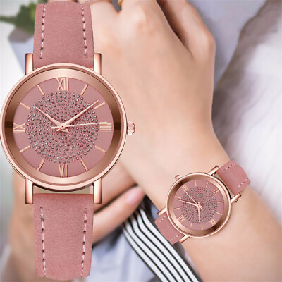 #ad Fashion Ladies Wrist Watches Watch Quartz Analog Women Steel Leather Casual Gift $1.68