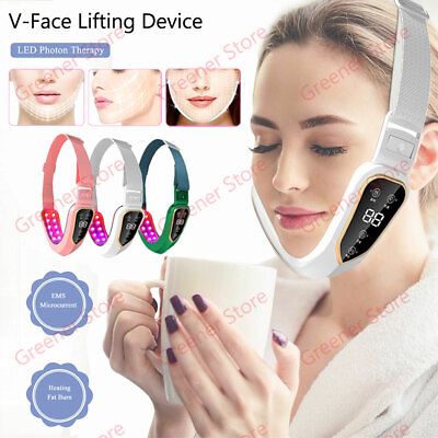 #ad Facial Lifting Device LED Photon Therapy Face Slimming Massager V Line Machine $20.51