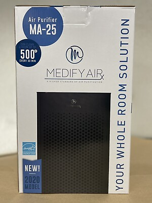 #ad Medify Air MA 25 Air Purifier with H13 True HEPA Filter 500 sq ft BLACK NEW b $69.00