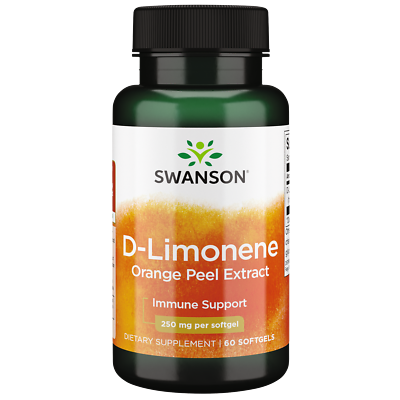 #ad Swanson D Limonene Cold Pressed Orange Peel Extract 250 mg 60 Softgels $8.61