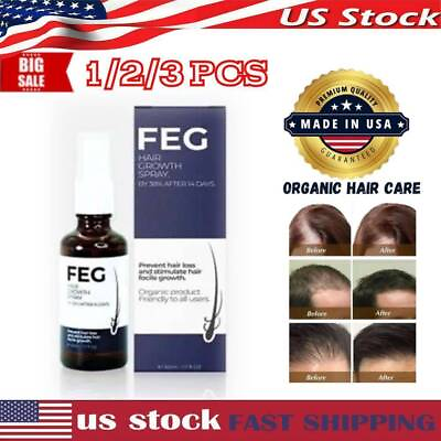 #ad FEG Organic Anti Hair Loss Hair Growth Cure Oil For Thicker Long Hair 50ml $30.99