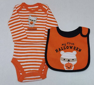 #ad Carter#x27;s 2 Piece First Halloween Outfit for Boys Newborn 3 or 6 Months Mummy $1.75