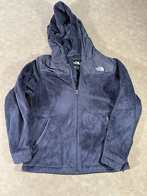 #ad The North Face Womens Fleece Hooded Zip Logo Jacket Outdoor Purple Medium $29.99