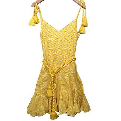 #ad Rhode Casey Dress In Love Lockdown Yellow Mini Size Small $95.00