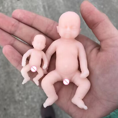 #ad COSDOLL Mini Reborn Baby Dolls 1.9 3.9in Sleeping silicone Doll Unpainted DIY $9.99