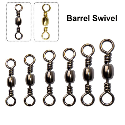 #ad #ad Fishing Barrel Swivel Rolling Swivel Tackle Accessories Connector Tool 10# 6 0# $8.99