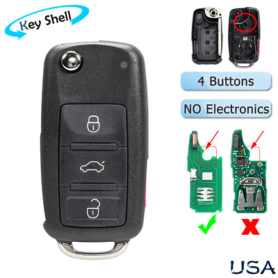 #ad For 2011 2012 2013 2014 2015 2016 Volkswagen VW Jetta Remote Key Fob Shell Cover $10.79