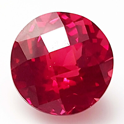 #ad 14 Carat AAA Flawless Mozambique Blood Red Ruby Round Shape Loose Gemstone $30.62