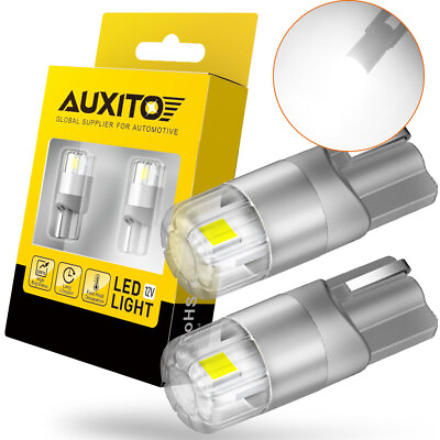 #ad AUXITO LED T10 License Light Plate 6000K Bulb Super Bright White 194 168 2825 EV $9.49