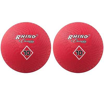 #ad Champion Playground Ball 10quot; Red Pack of 2 CHSPG10RD 2 $50.98