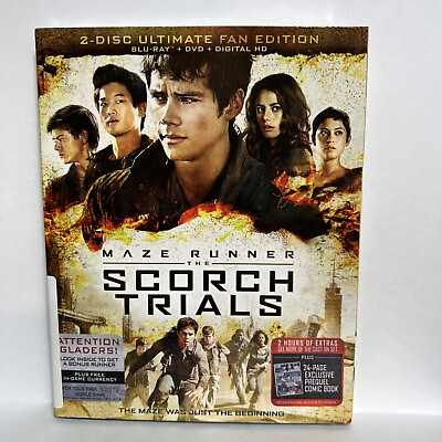 #ad Maze Runner: The Scorch Trials Blu ray DVD Combo 2015 Ultimate Fan Edition $4.00