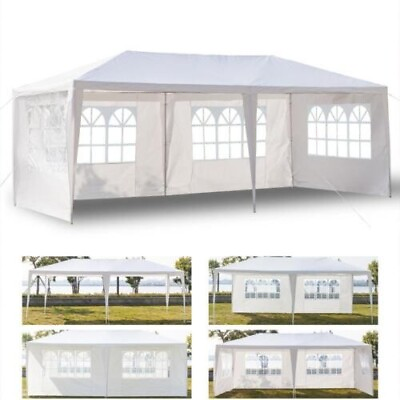 #ad 10#x27;x20#x27; Party Tent Outdoor Gazebo Canopy Tent Wedding With 4 Removable Walls 4 C $48.99