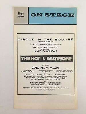 #ad 1973 On Stage Circle in the Square The Hot L Baltimore by Marshall W. Mason $23.96