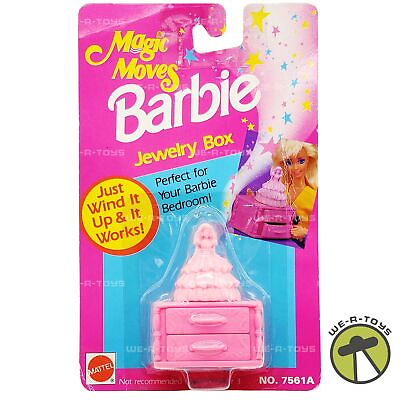 #ad Barbie Magic Moves Jewelry Box Doll Accessory 1992 Mattel #7561A NRFP $35.95