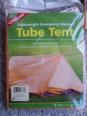 #ad Coghlan#x27;s Emergency 2 Person Tube Tent Camping Shelter Tarp see pictures details $8.99
