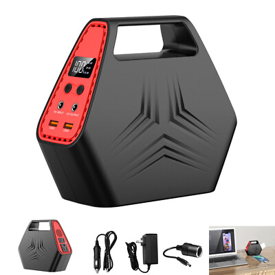 #ad Portable Power Station 146Wh100W AC DC Outlet External Laptop Phone Battery Bank $109.99