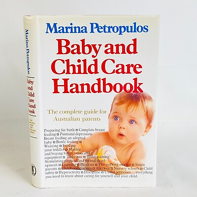 #ad Baby amp; Child Care Handbook Marina Petropulos RARE 1983 1st Edition Hardcover DJ AU $31.68
