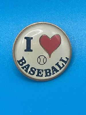 #ad I Love Baseball Lapel Pin $7.95