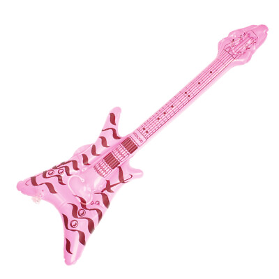 #ad Inflatable Rock Instrument Guitar Electric Balloon Blow up Guitars Retro Decor $5.98