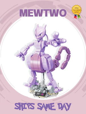 #ad ✅ Official Pokémon Mewtwo Building Blocks Set 347Pcs Creative DIY Fun Toy NEW $49.97