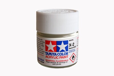 #ad Tamiya 81002 X 2 White Acrylic Paint 23ml Large Bottle US $3.80