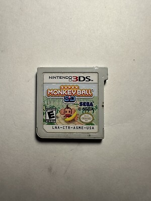 #ad Super Monkey Ball: 3D Nintendo 3DS 2011 No case $8.99
