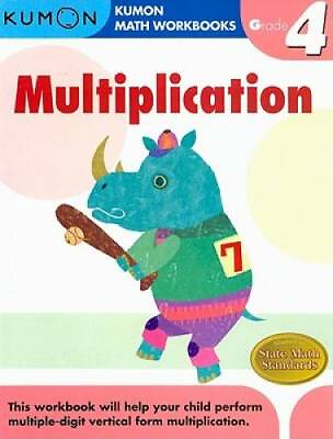 #ad Grade 4 Multiplication Kumon Math Workbooks Paperback GOOD $4.57
