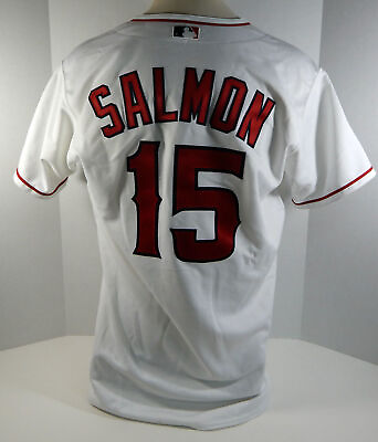 #ad Los Angeles Anaheim Angels Tim Salmon #15 Authentic White Jersey Majestic 48 41 $199.99