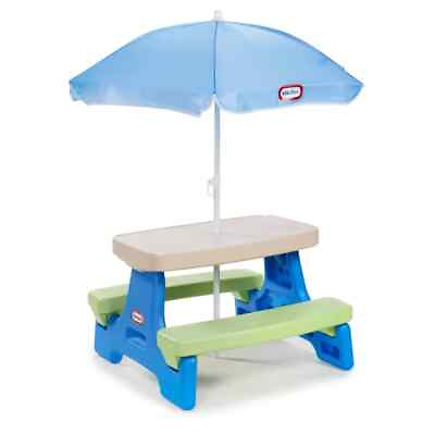 #ad Little Tikes Easy Store Jr. Kid Picnic Play Table Bluegreen $62.99