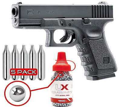 #ad Umarex Glock 19 Gen 3 Air Pistol .177 Cal w BB Jug amp; CO2 Bundle 2255200 $74.99