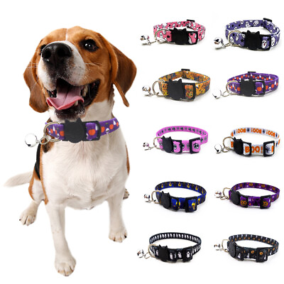 #ad Dog Collar Cat Collar Quick Release Puppy Collar Adjustable For Small Large Pet $6.65
