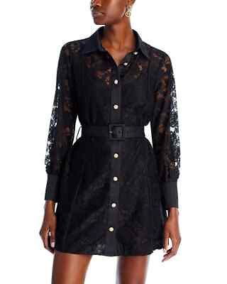 #ad Aqua Button Up Lace Dress L58708 Womens Size XS $88.50