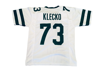 #ad UNSIGNED CUSTOM Sewn Stitched Joe Klecko White Jersey M L XL 2XL $35.99