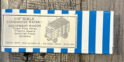 #ad Vintage Circus Crafts CW 27 1 8quot; Scale Cookhouse Water Equipment Wagon Kit NOS $19.59