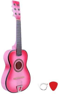 #ad Kids Mini Guitar Toy Musical instrument Ukulele Basswood Pink Girls Beginner $29.99